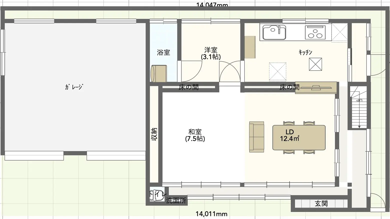 1階間取り図